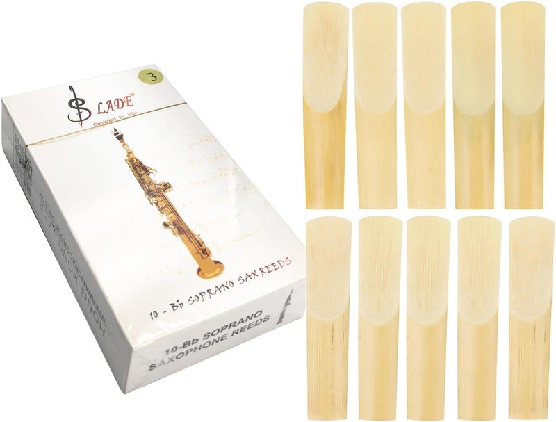 lightstar Store 10PCS Soprano Saxophone Reeds for Soprano Sax Strength 3 - Image 1